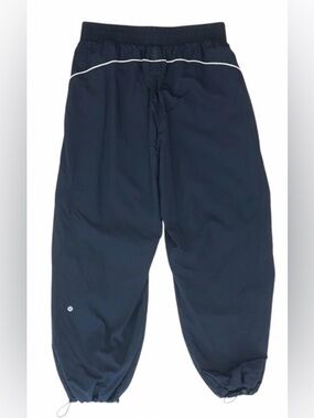 lululemon athletica Navy Track Joggers with White Piping